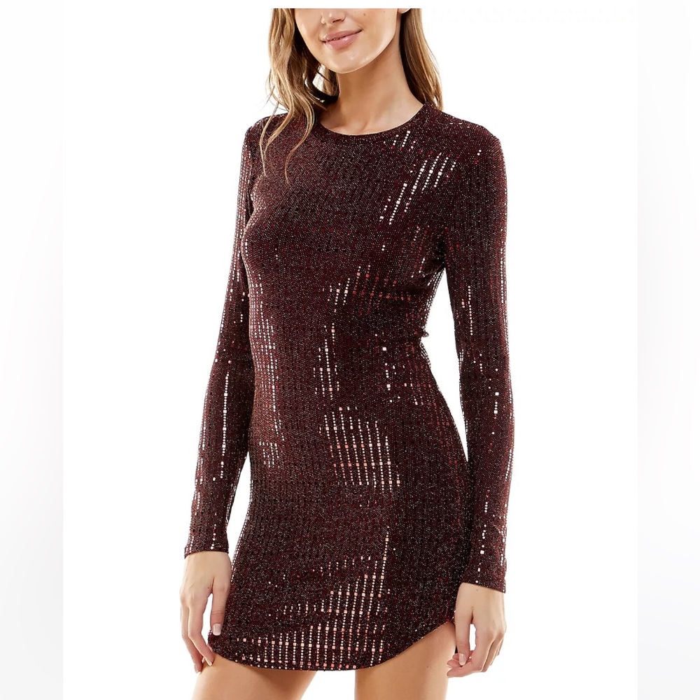 B DARLIN Metallic Bodycon dress